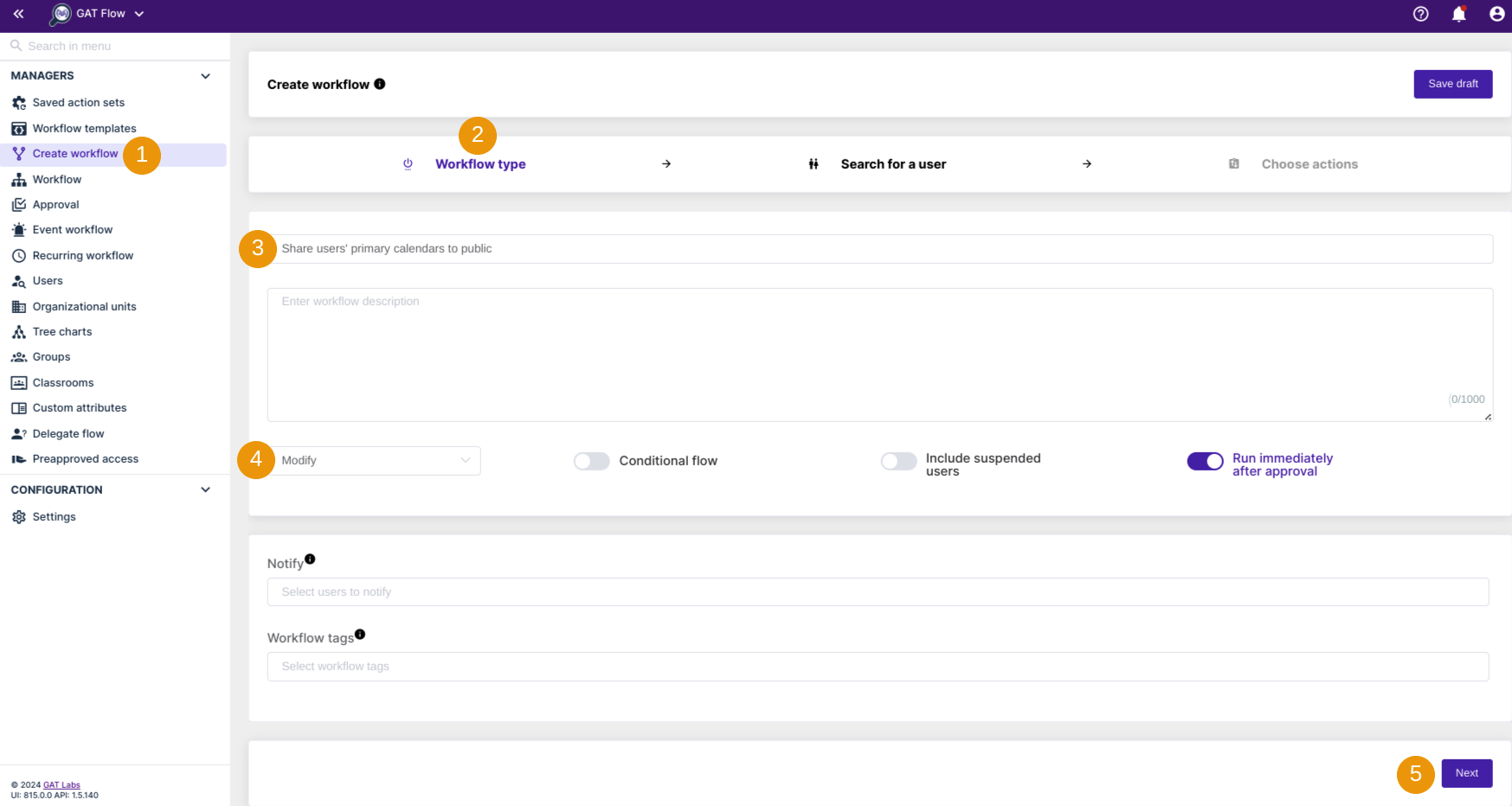  users' primary calendars access permissions